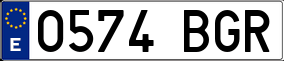 Truck License Plate